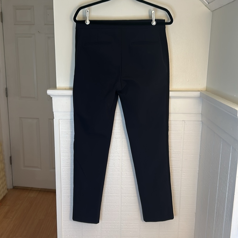 Rebecca Taylor Ava Techy Slim Ankle Crop Pants in Navy  Women’s size 10 - Picture 6 of 14